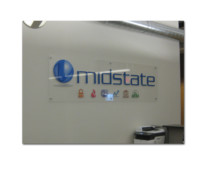 midstate acrylic sign